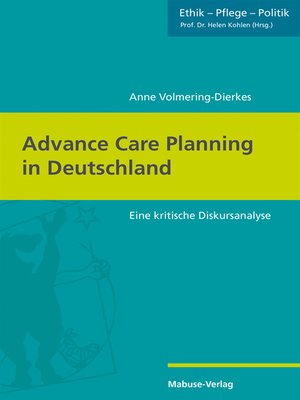 cover image of Advance Care Planning in Deutschland